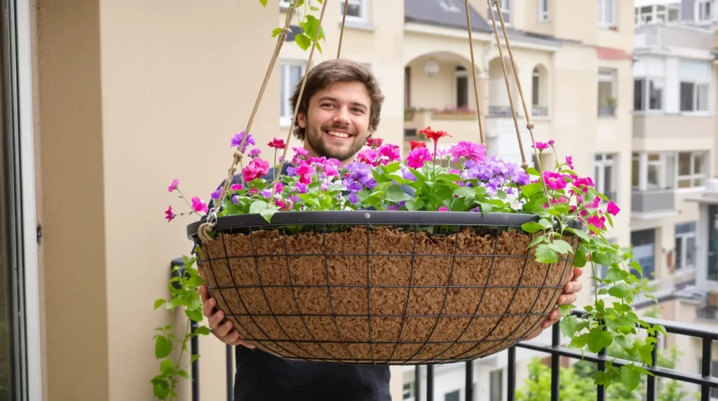 Voici la méthode 3-en-1 ultra simple que j'utilise pour obtenir des suspensions fleuries parfaites tout l'été, même en débutant